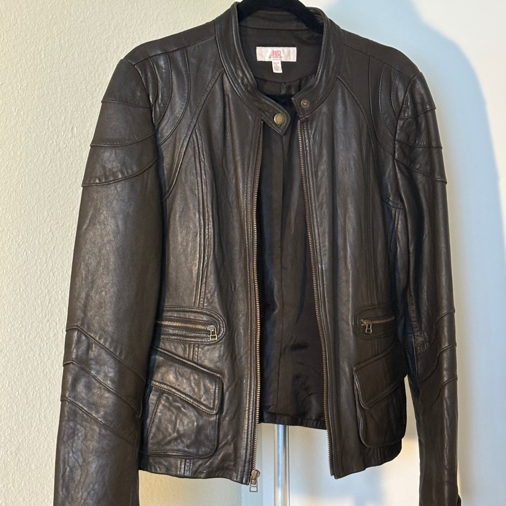 Dark Chocolate Genuine Leather Jacket